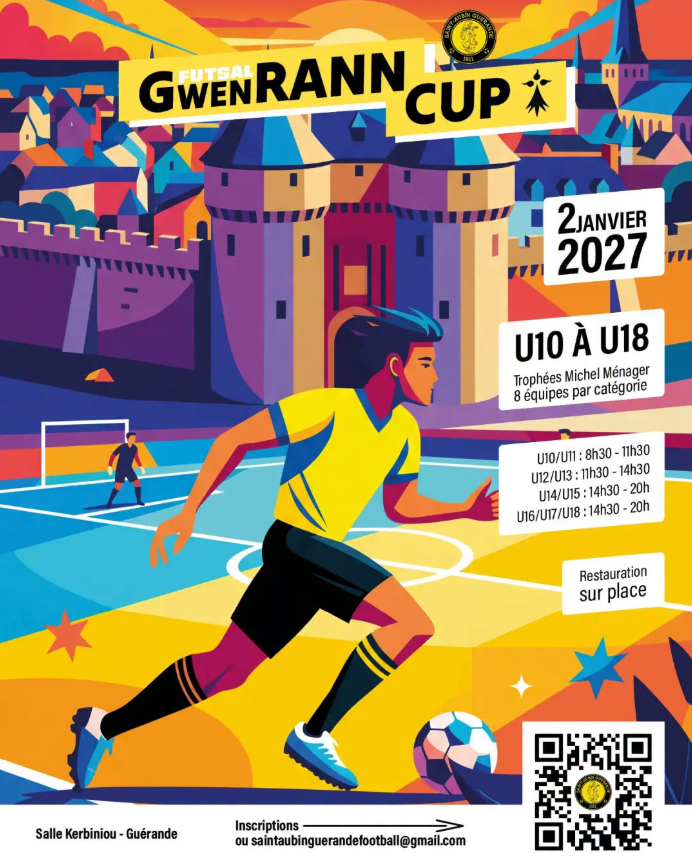Tournoi Futsal 02 janvier 2027 - U10-U18