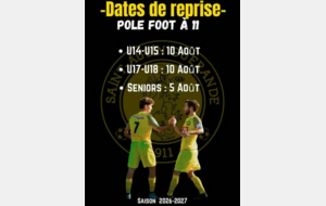 Reprise des entrainements - Pole Foot à 11