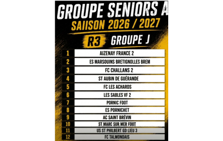 groupe Senior A - saison 2026-2027