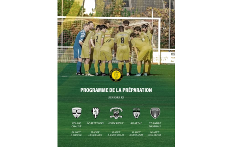 SENIOR A - Matchs de préparation - août 2026